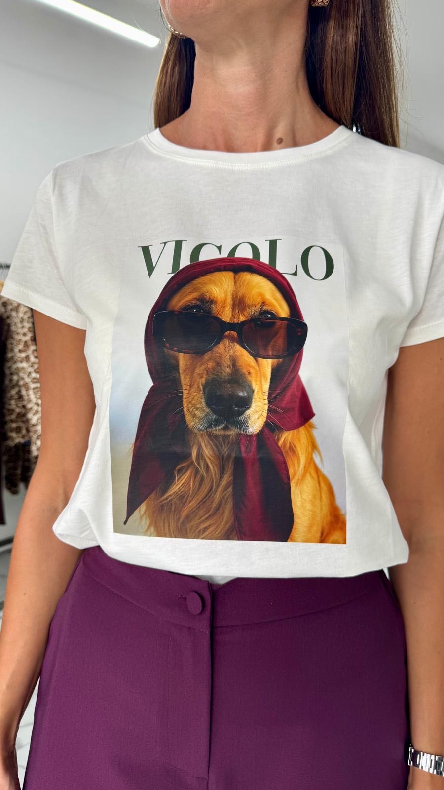 T-SHIRT LABRADOR OCCHIALE