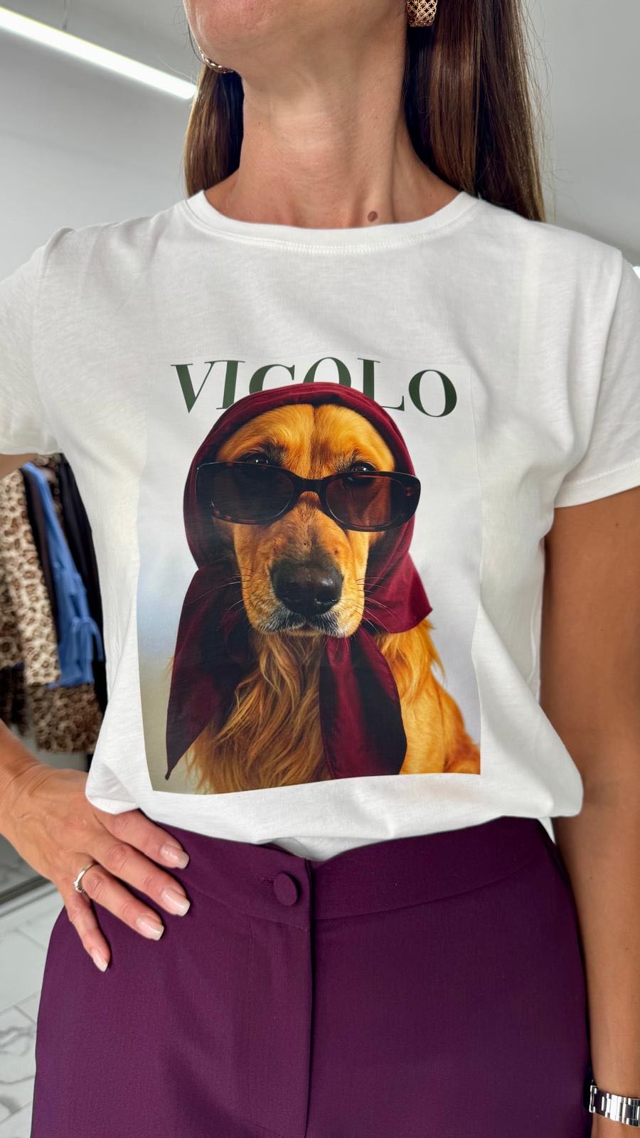 T-SHIRT LABRADOR OCCHIALE