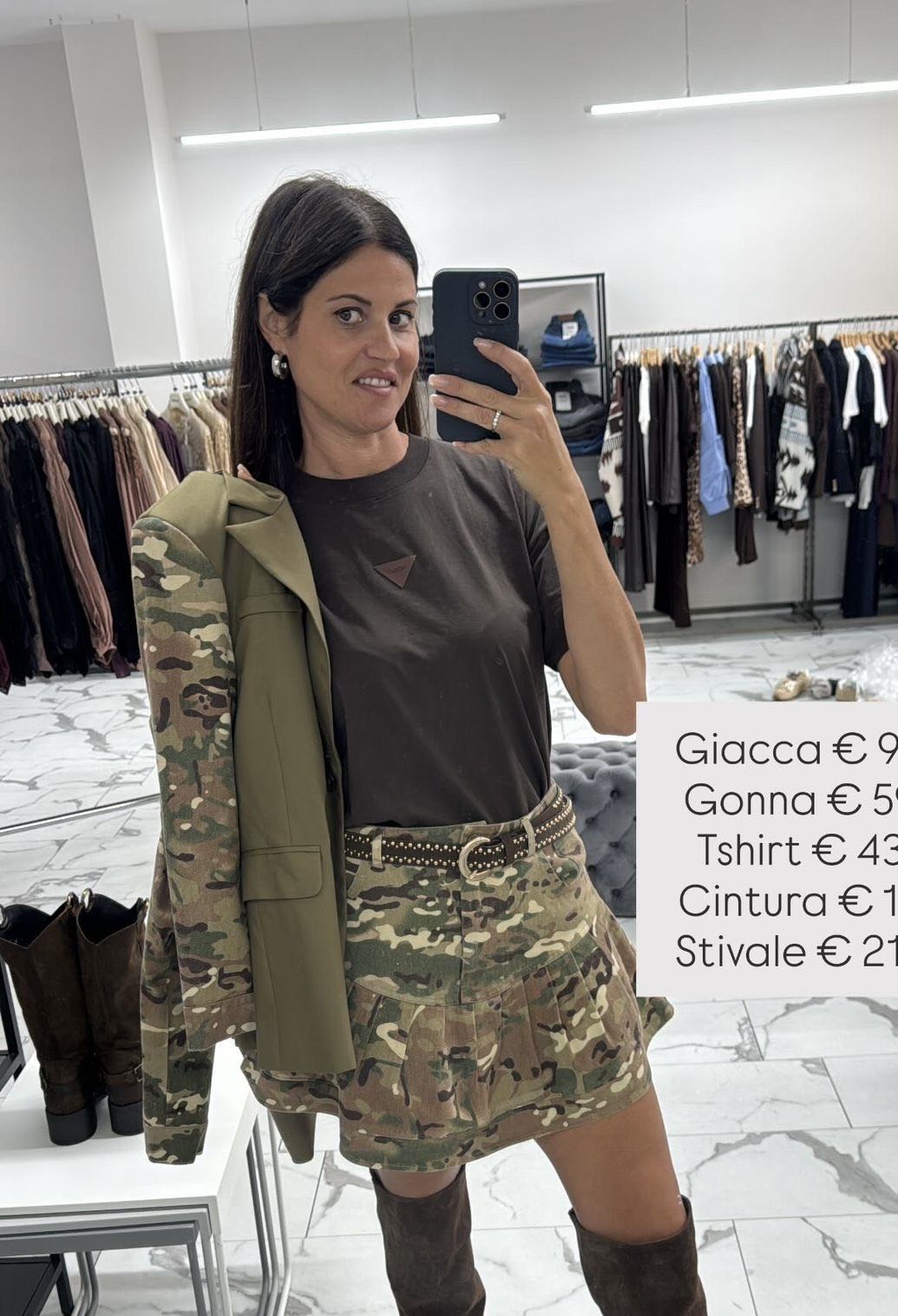 T-SHIRT OVER TARGHETTA CIOCCOLATO