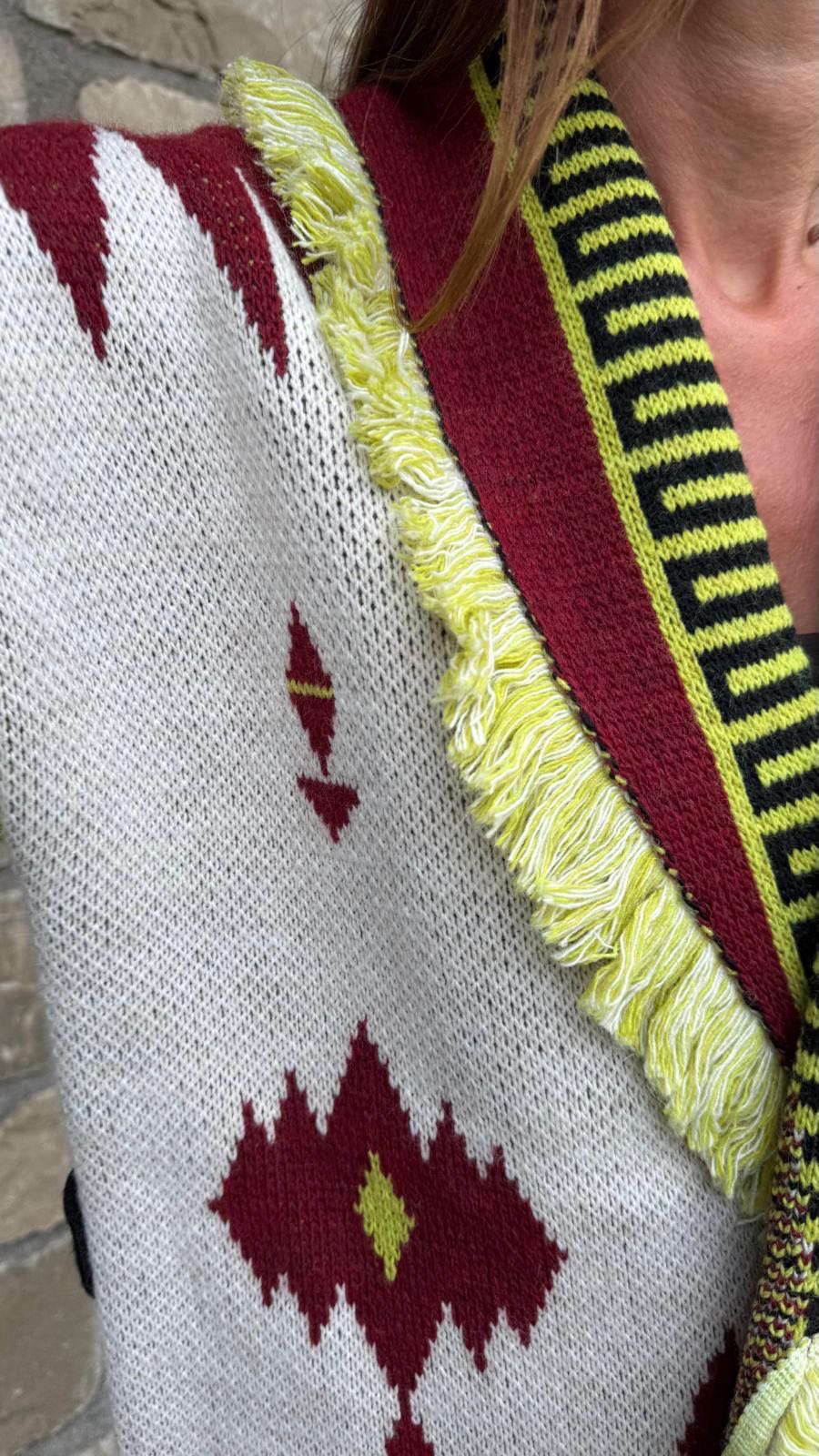 CARDIGAN LIME VINACCIA