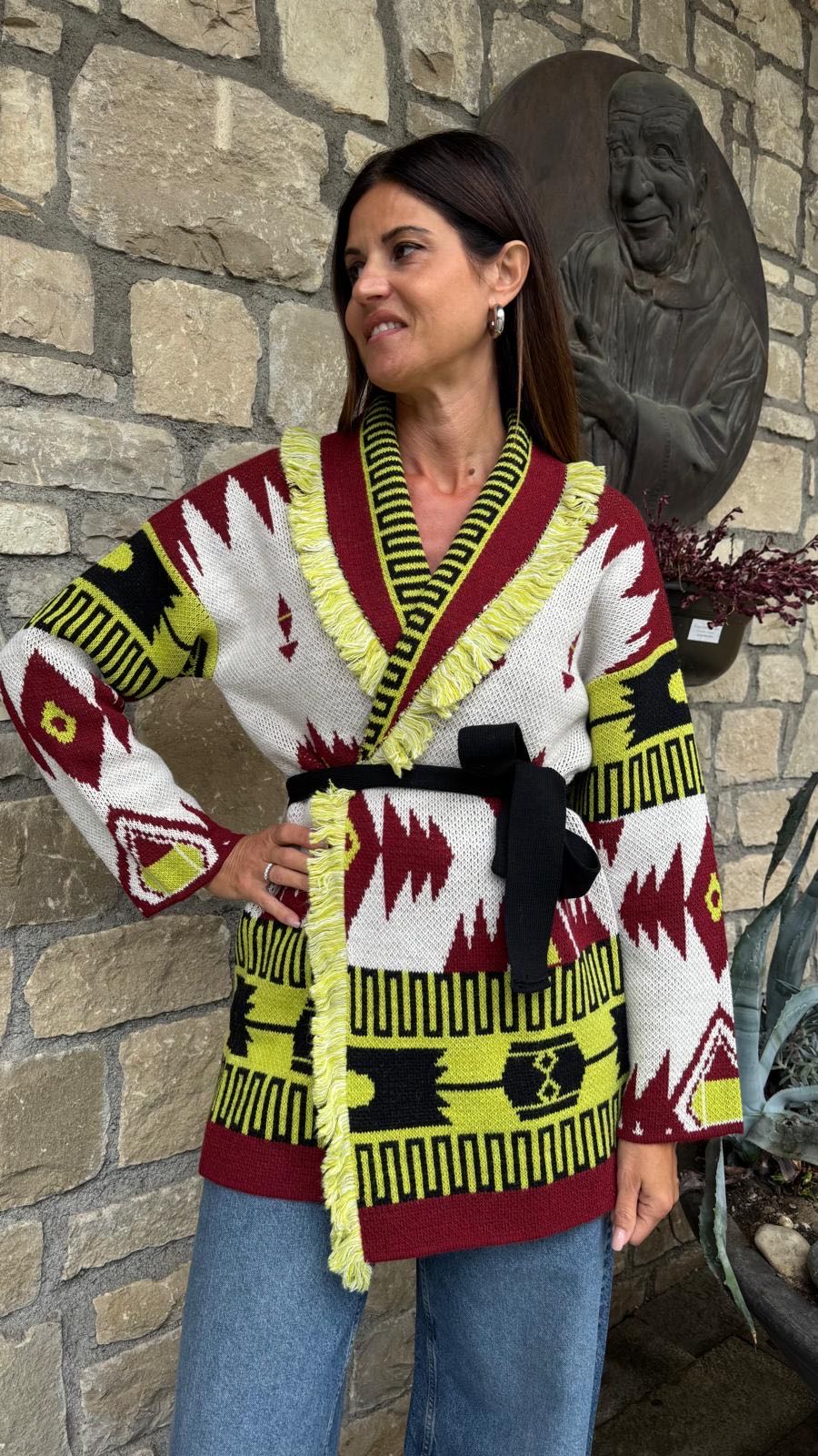 CARDIGAN LIME VINACCIA