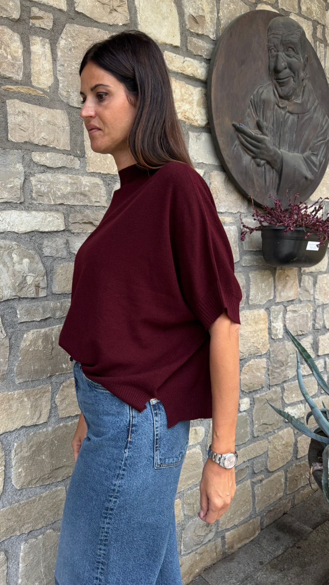 MAGLIA SCATOLETTA VISCOSA VINACCIA