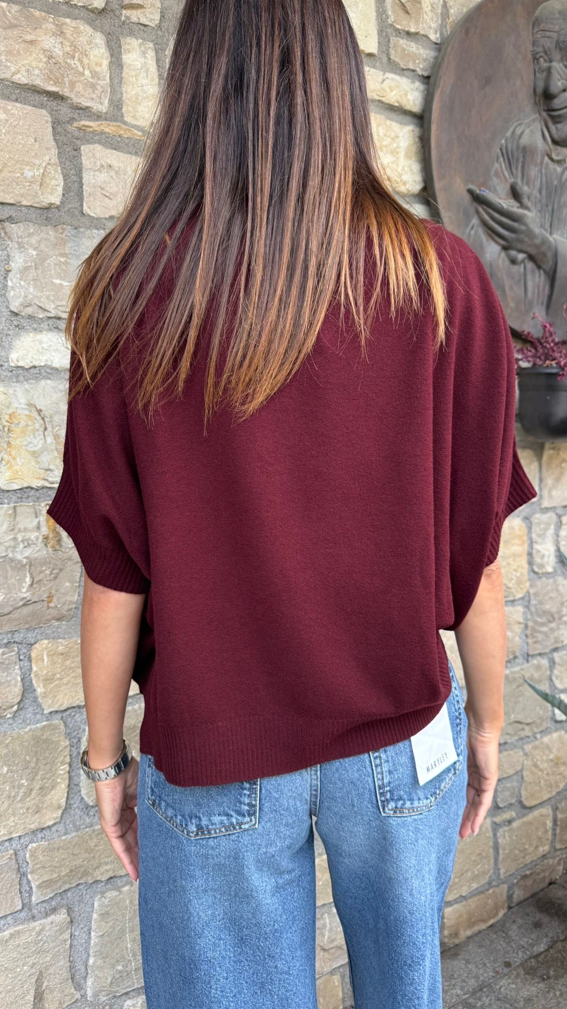 MAGLIA SCATOLETTA VISCOSA VINACCIA