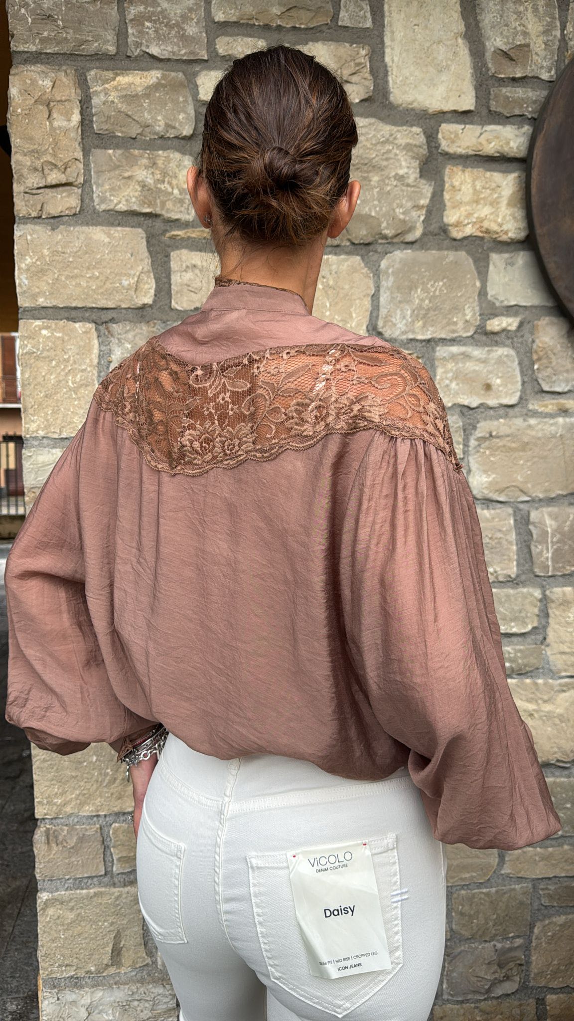 CAMICIA AMPIA PIZZO MOUSSE