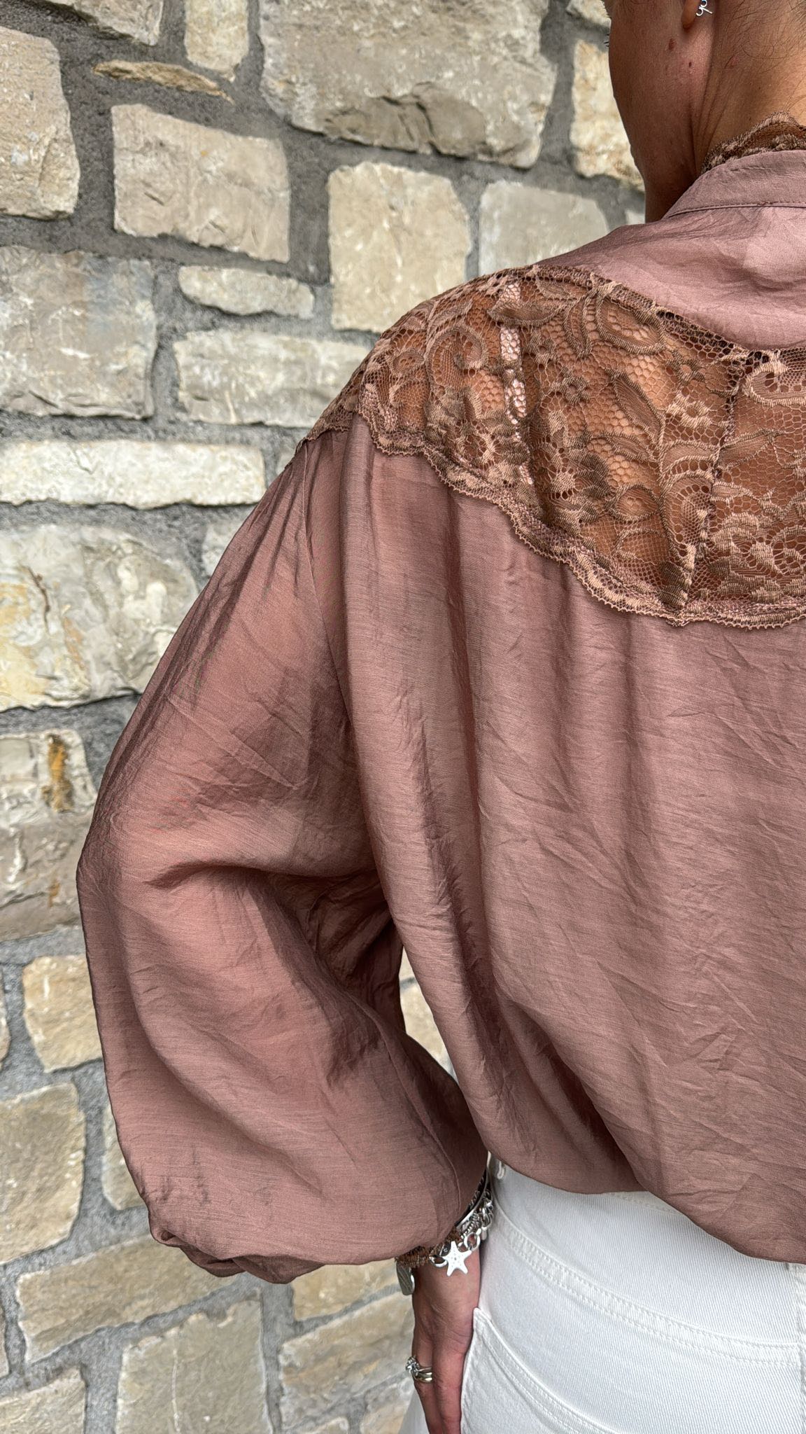 CAMICIA AMPIA PIZZO MOUSSE