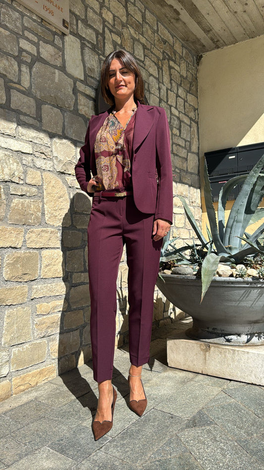 TAILLEUR BASIC BORDEAUX