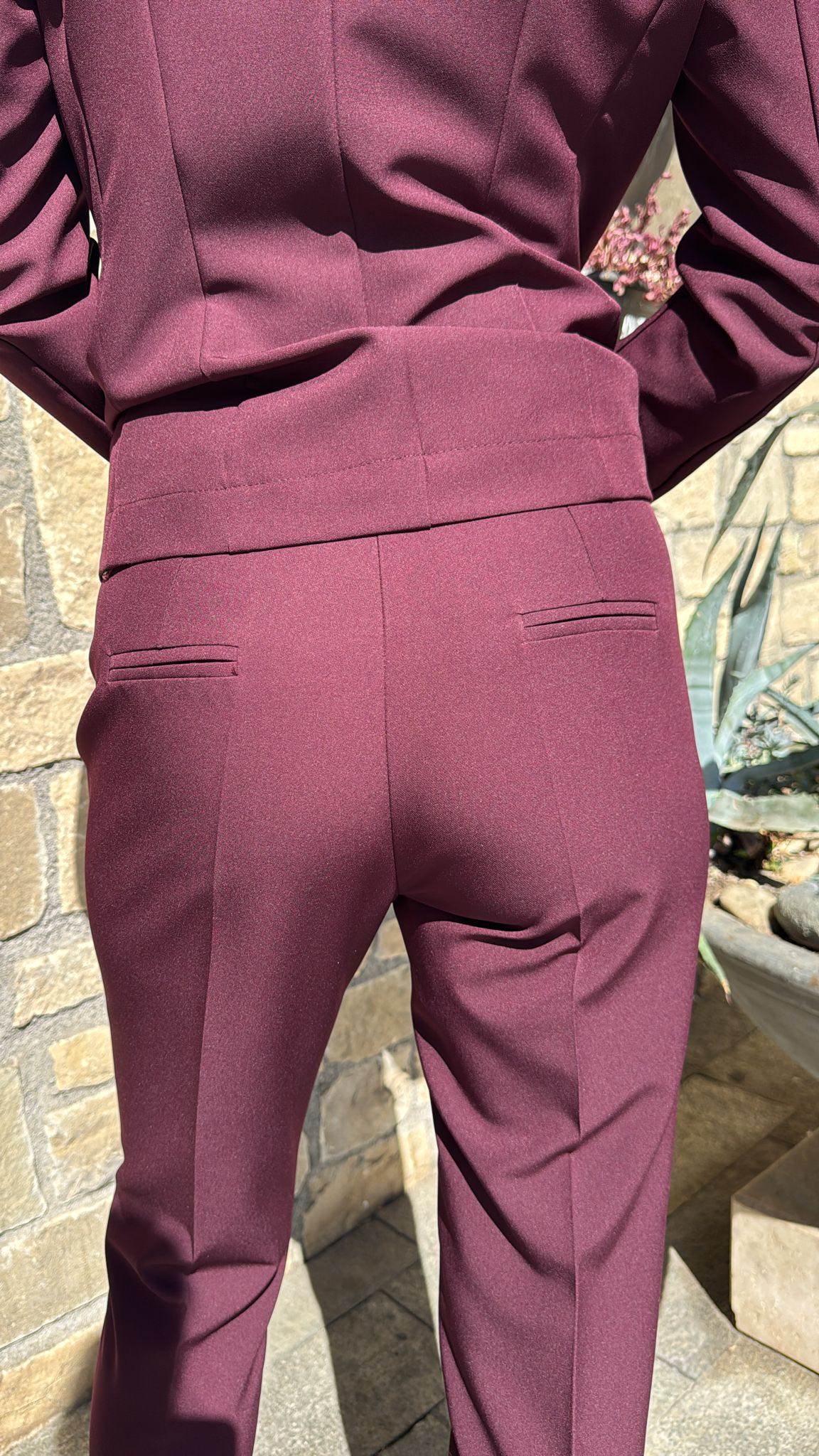 TAILLEUR BASIC BORDEAUX