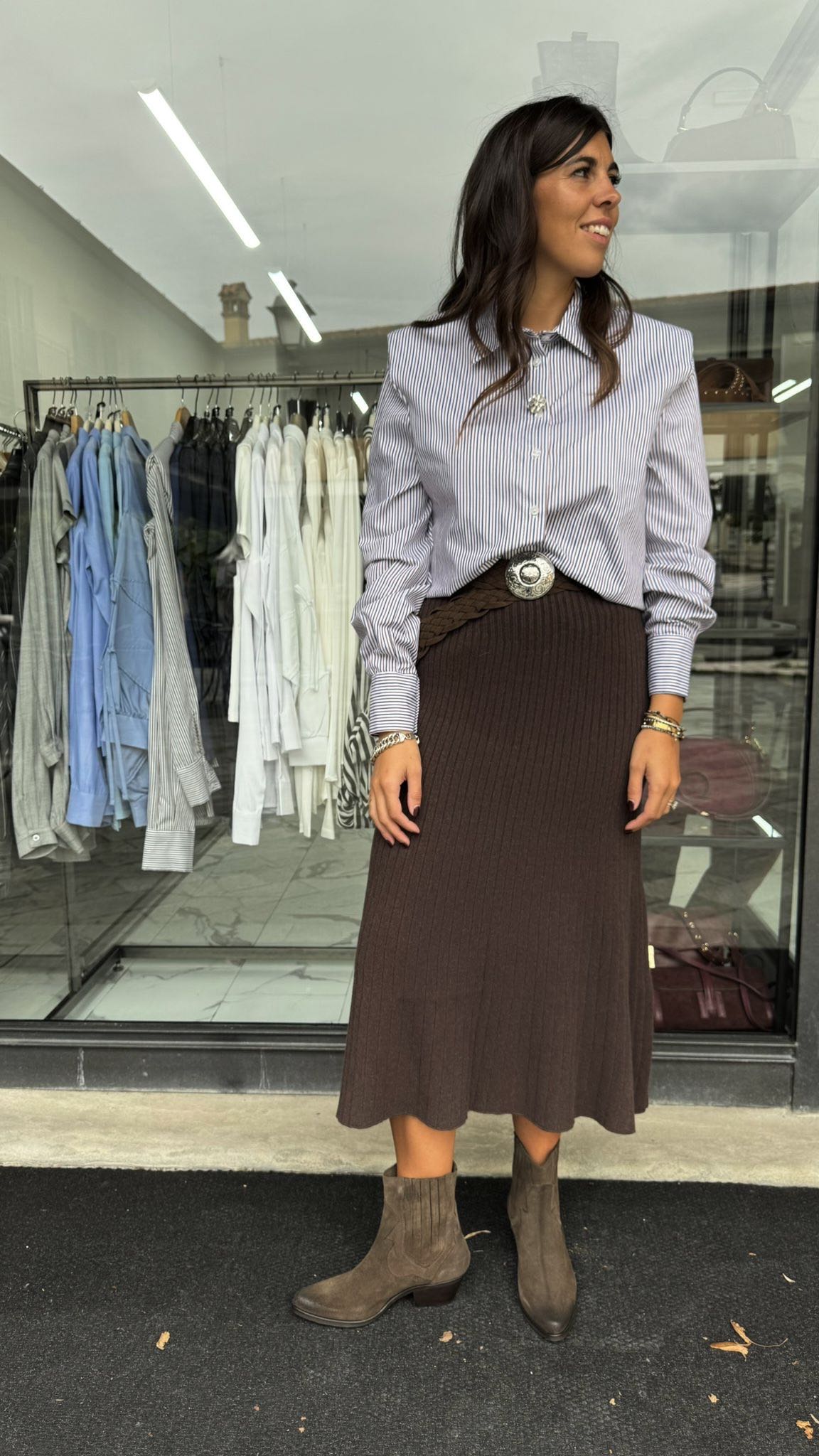 CAMICIA RIGATA SPILLA