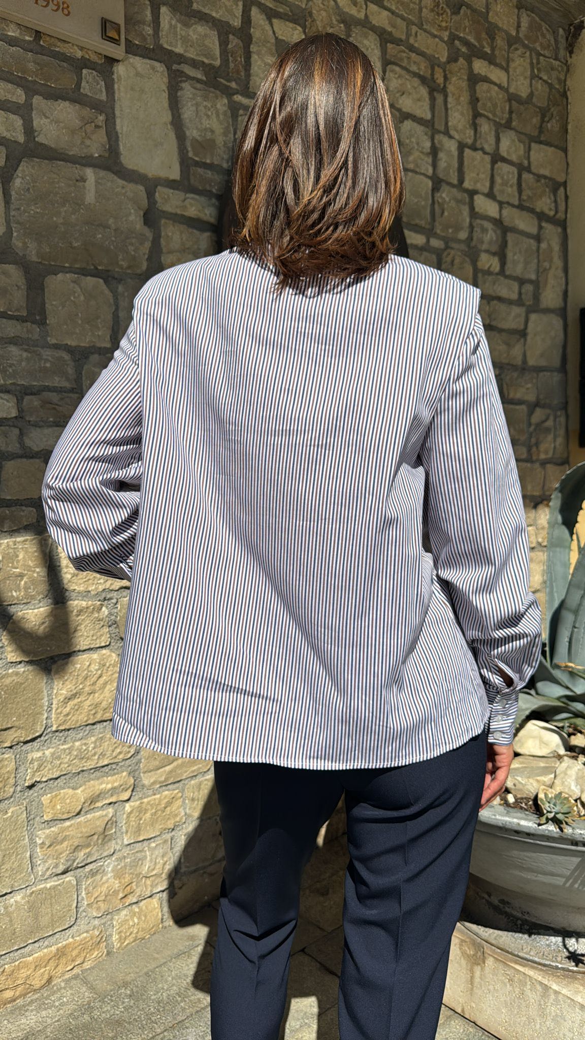 CAMICIA RIGATA SPILLA
