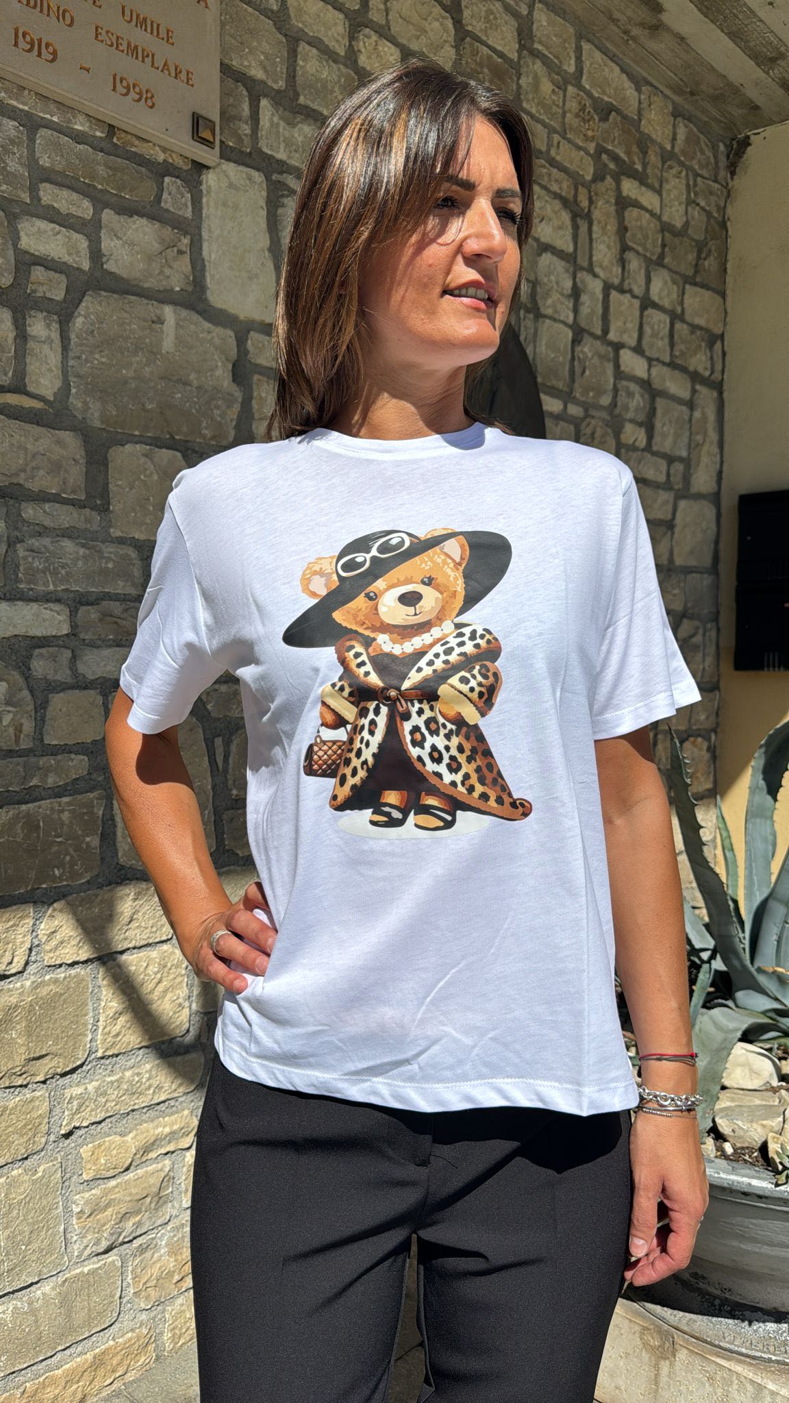 T-SHIRT ORSETTO CAPPELLO