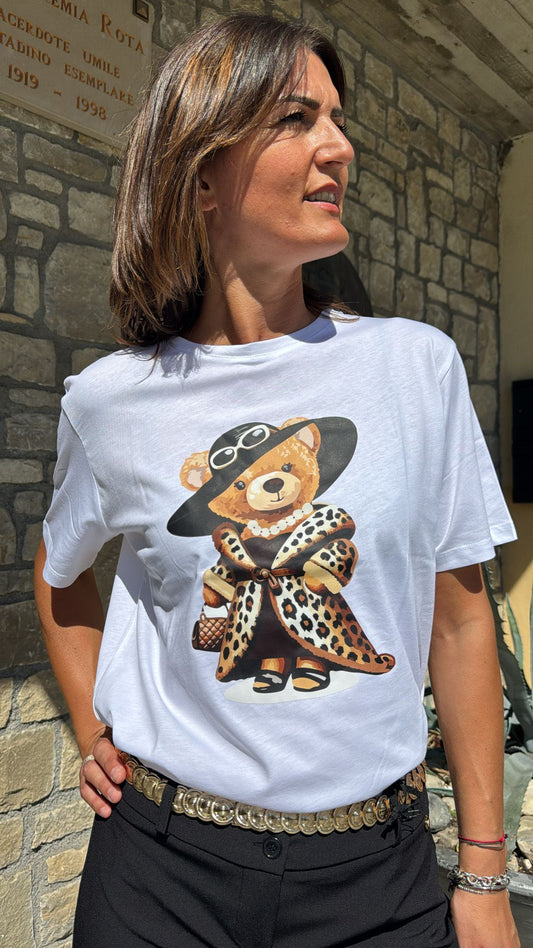 T-SHIRT ORSETTO CAPPELLO