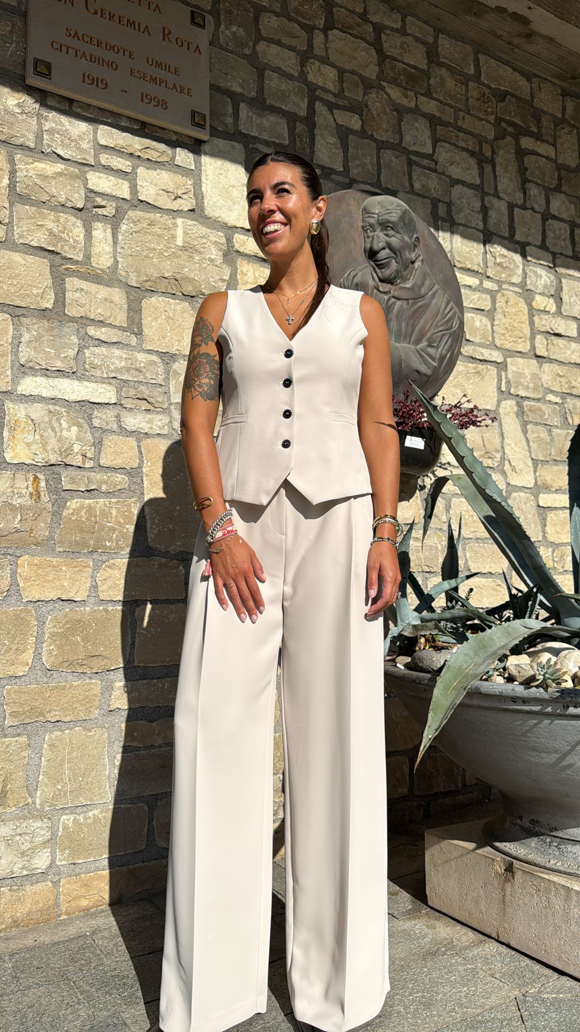 COMPLETO GILET LANA