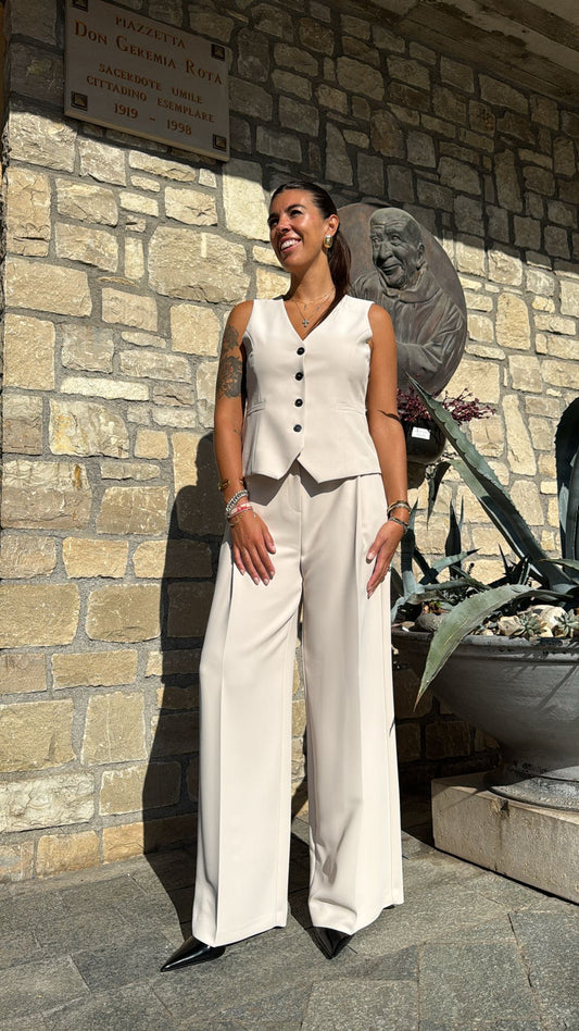 COMPLETO GILET LANA