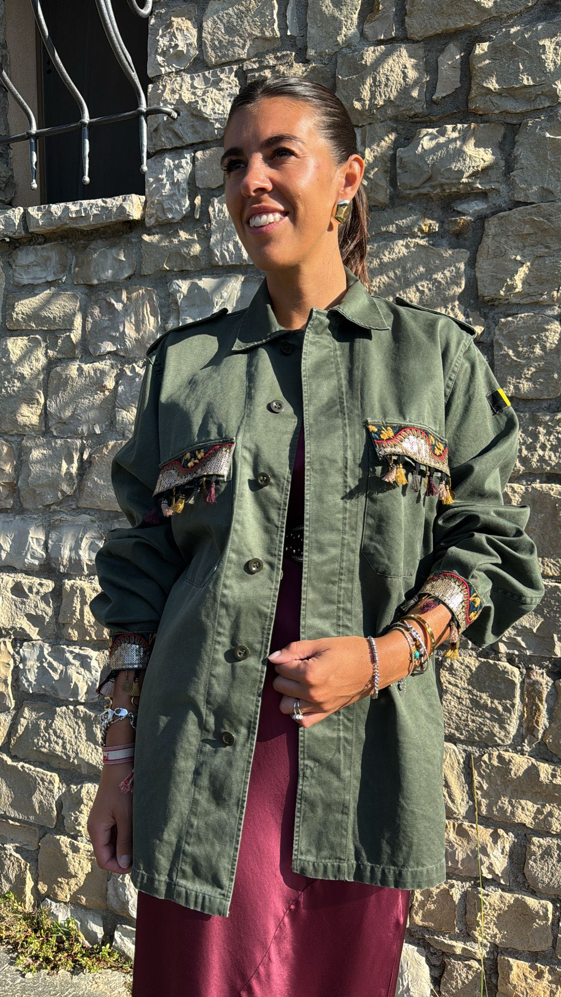 SAHARIANA CON APPLICAZIONI