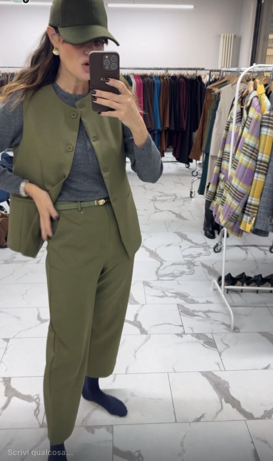 COMPLETO GIACCA SMANICATA SALVIA