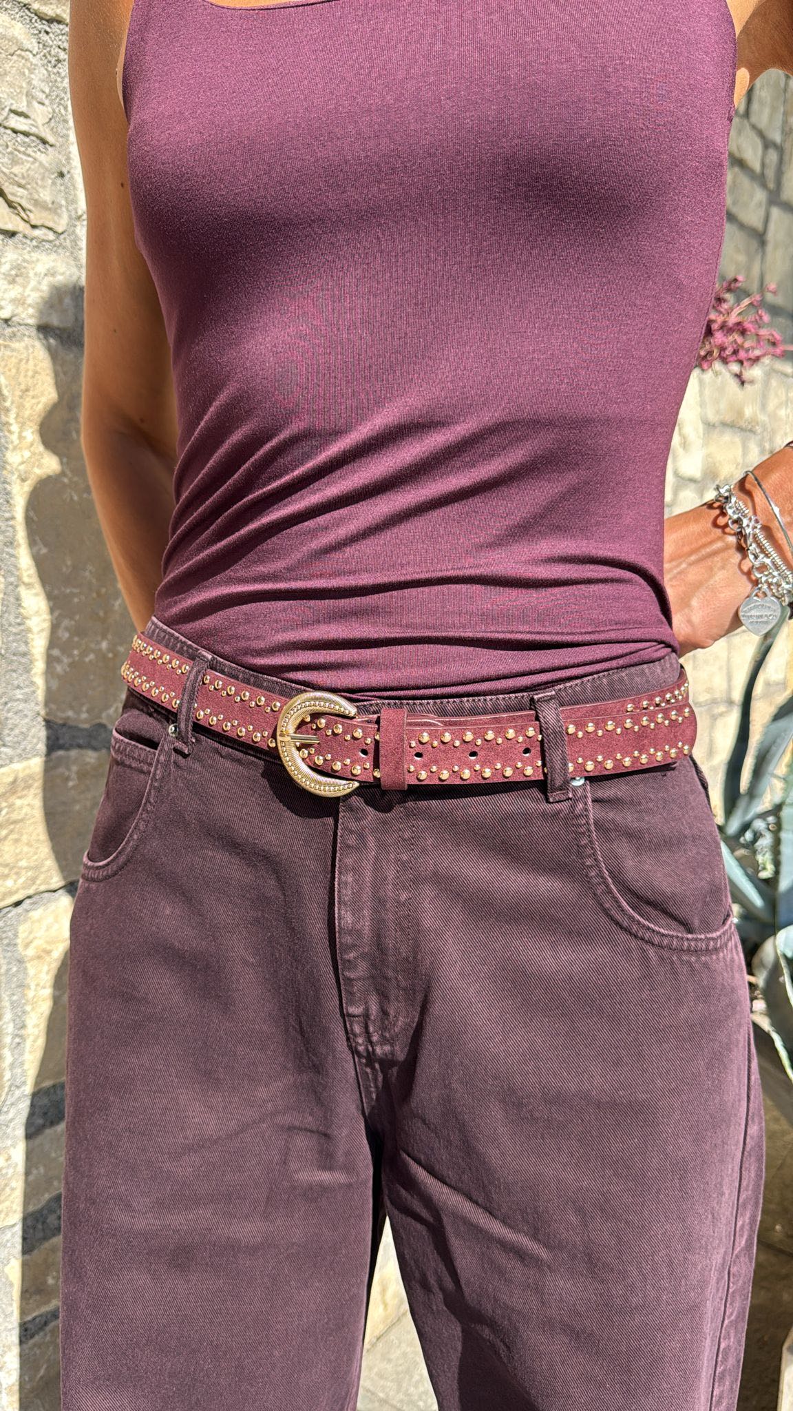 JEANS MIA BORDEAUX