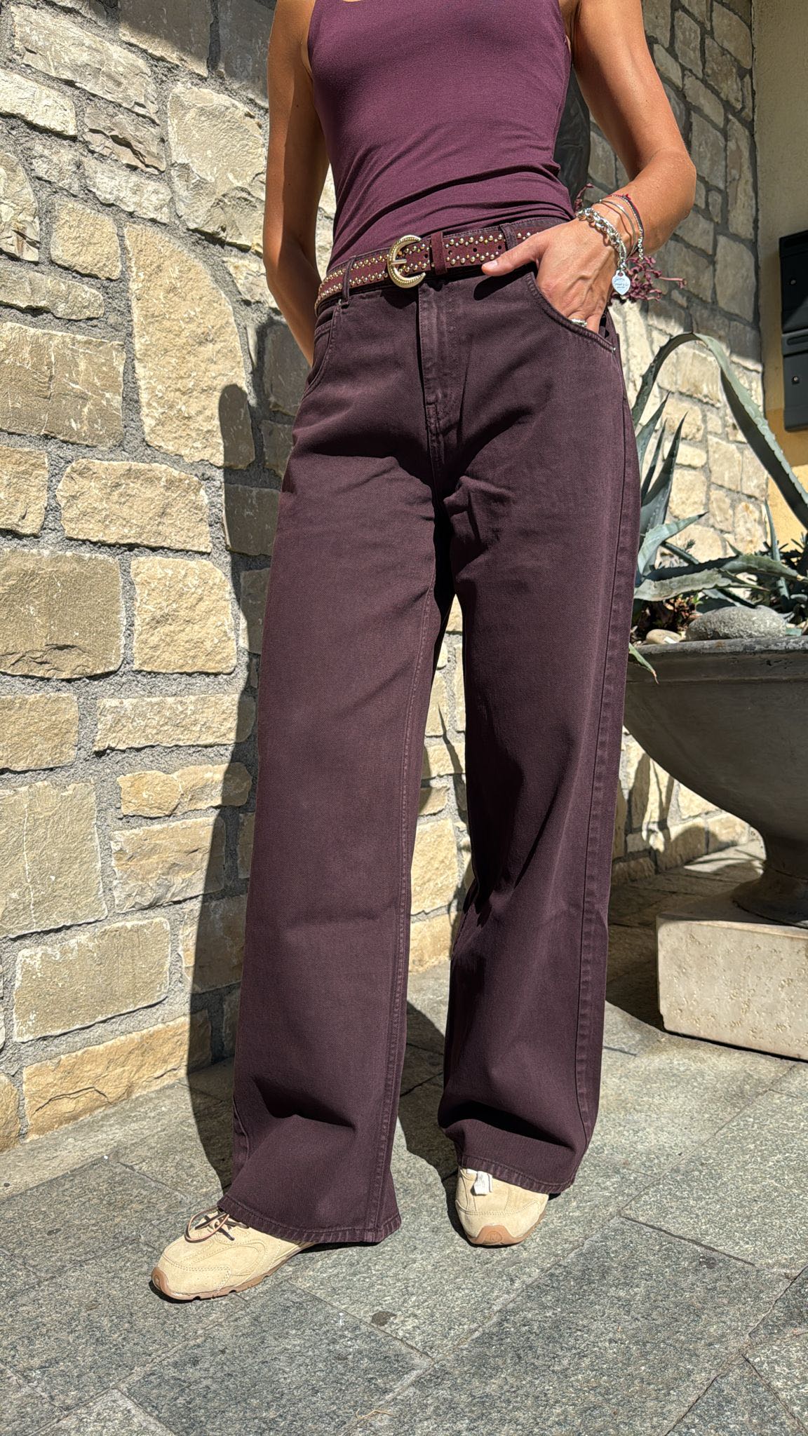 JEANS MIA BORDEAUX