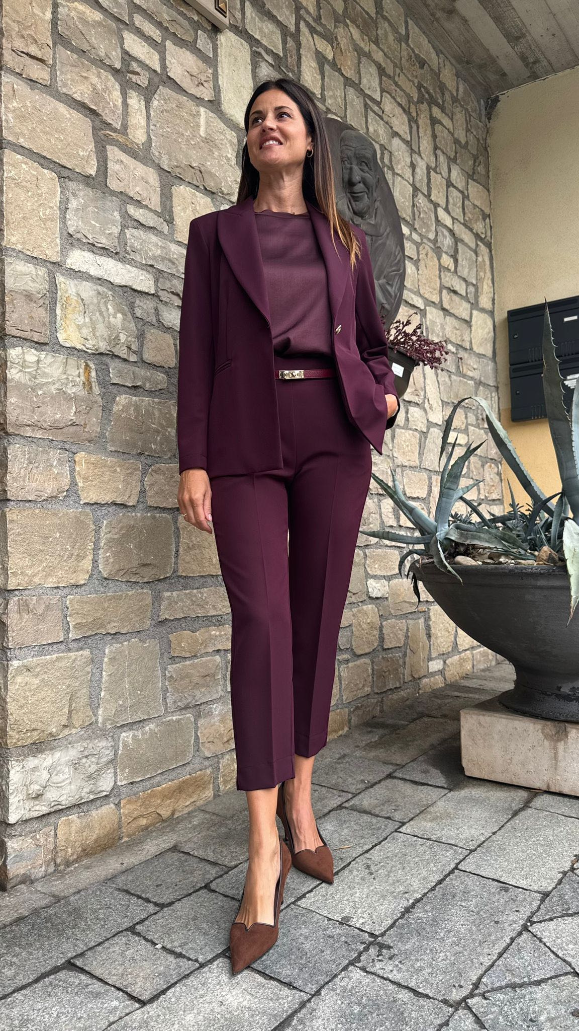 GIACCA IRIS BORDEAUX