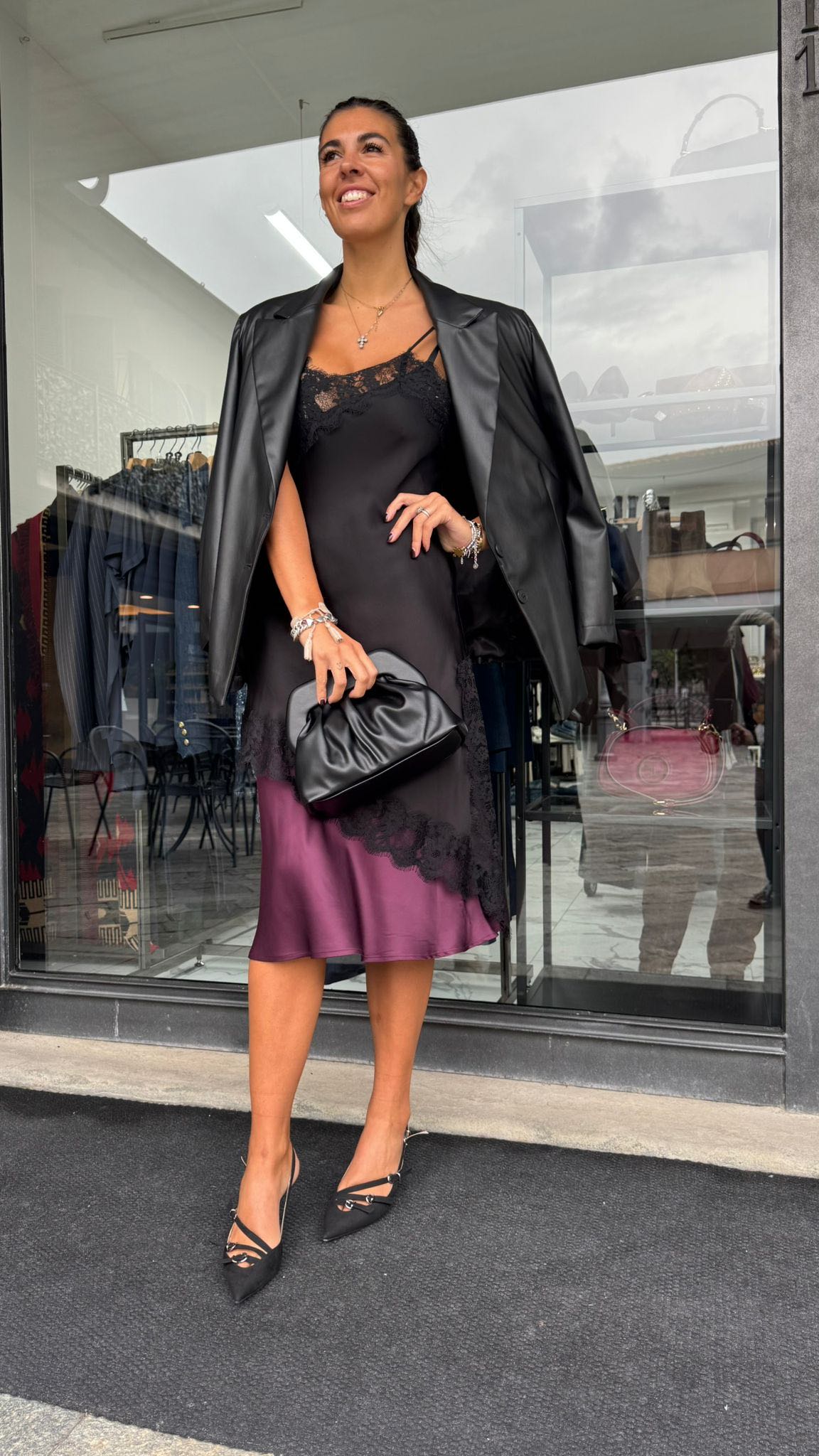 GIACCA ECOPELLE NERA