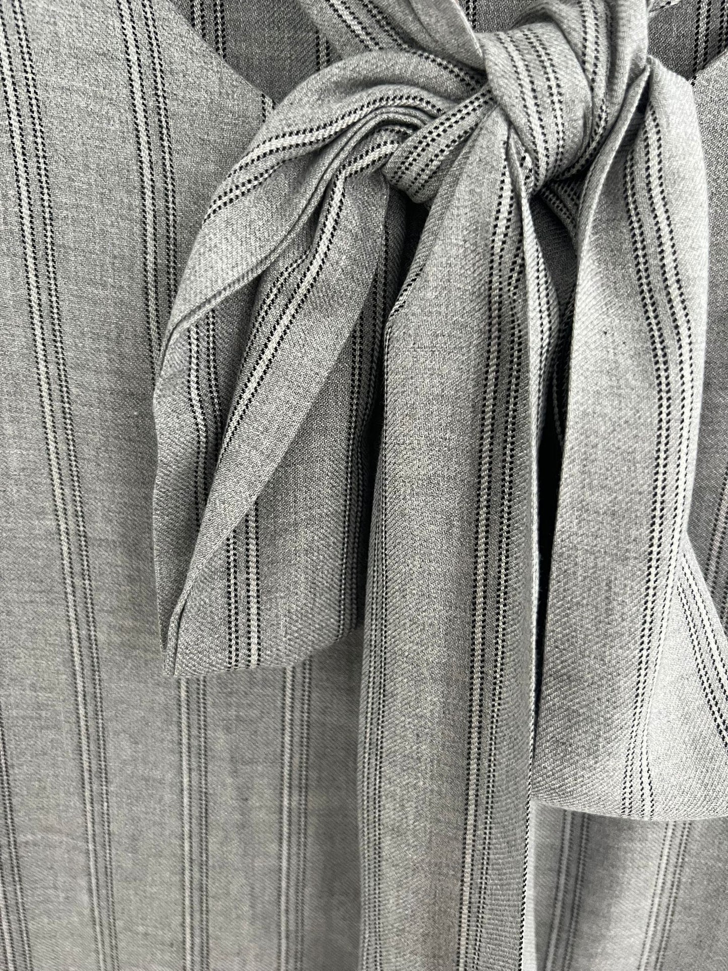 CAMICIA GESSATA FIOCCO GRIGIO CHIARO