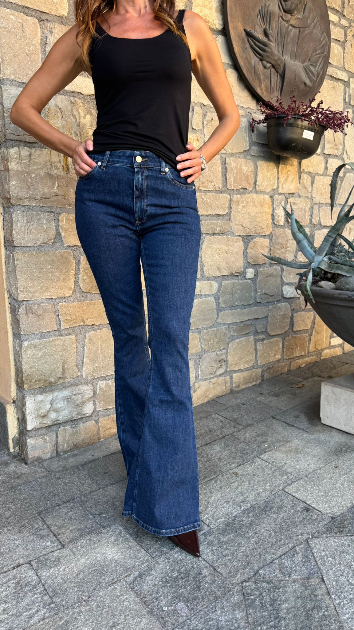 JEANS GISELE FLARE BLU