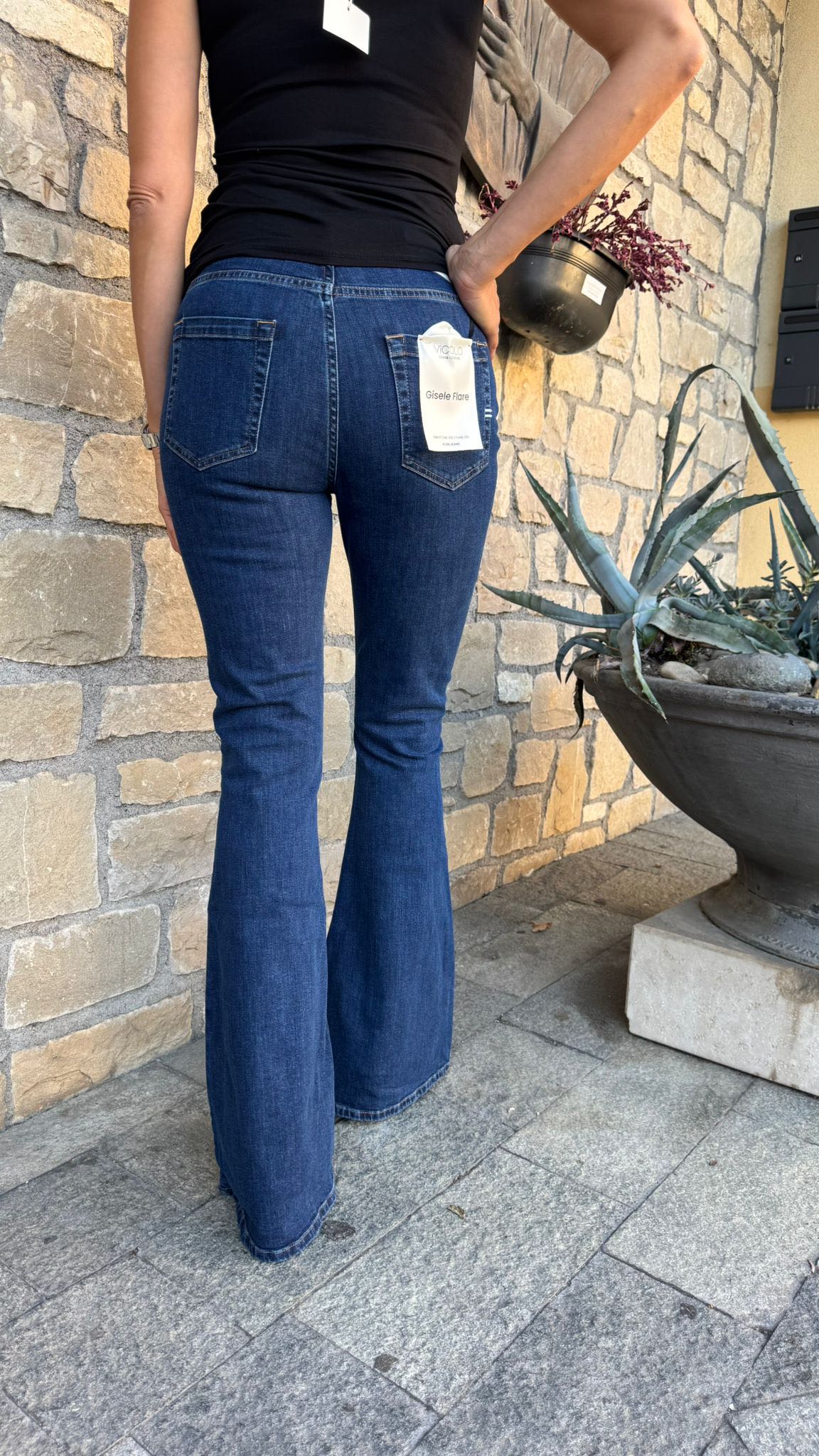 JEANS GISELE FLARE BLU