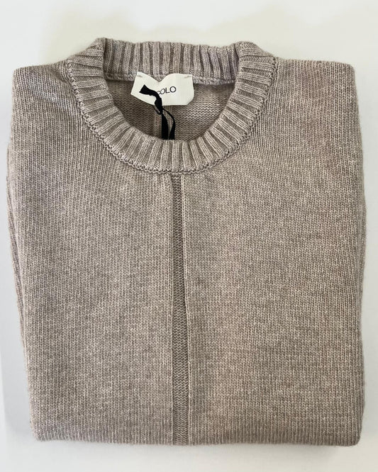 GILET IN MAGLIA RIGA SABBIA