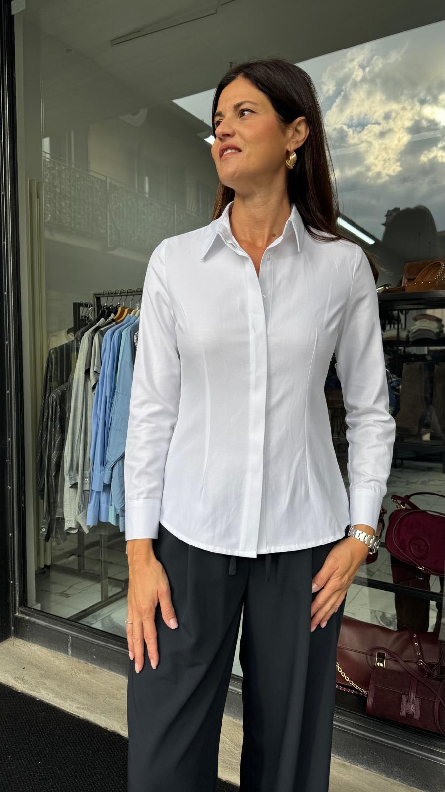 CAMICIA OXFORD SLIM BIANCA