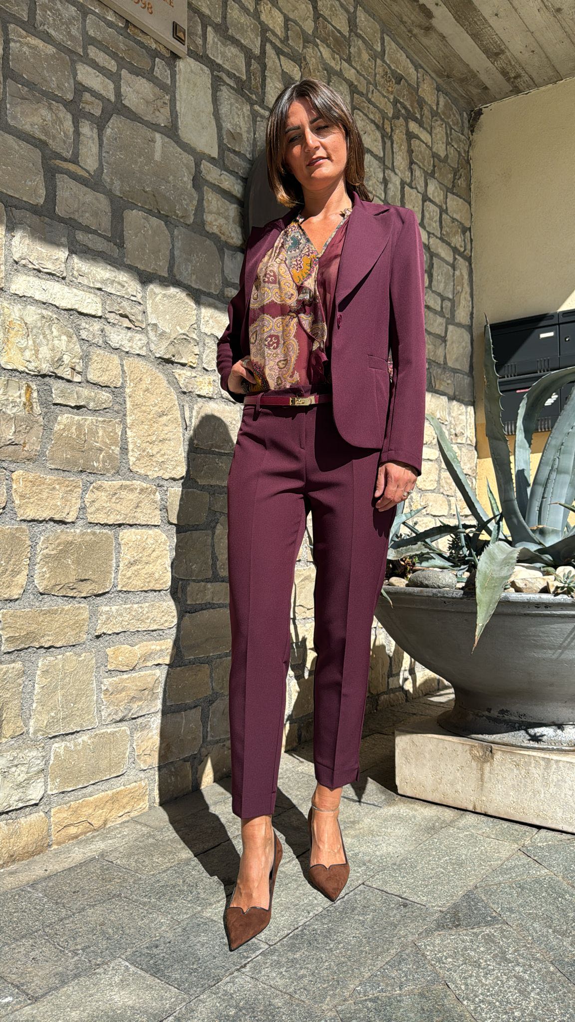 GIACCA BASIC BORDEAUX