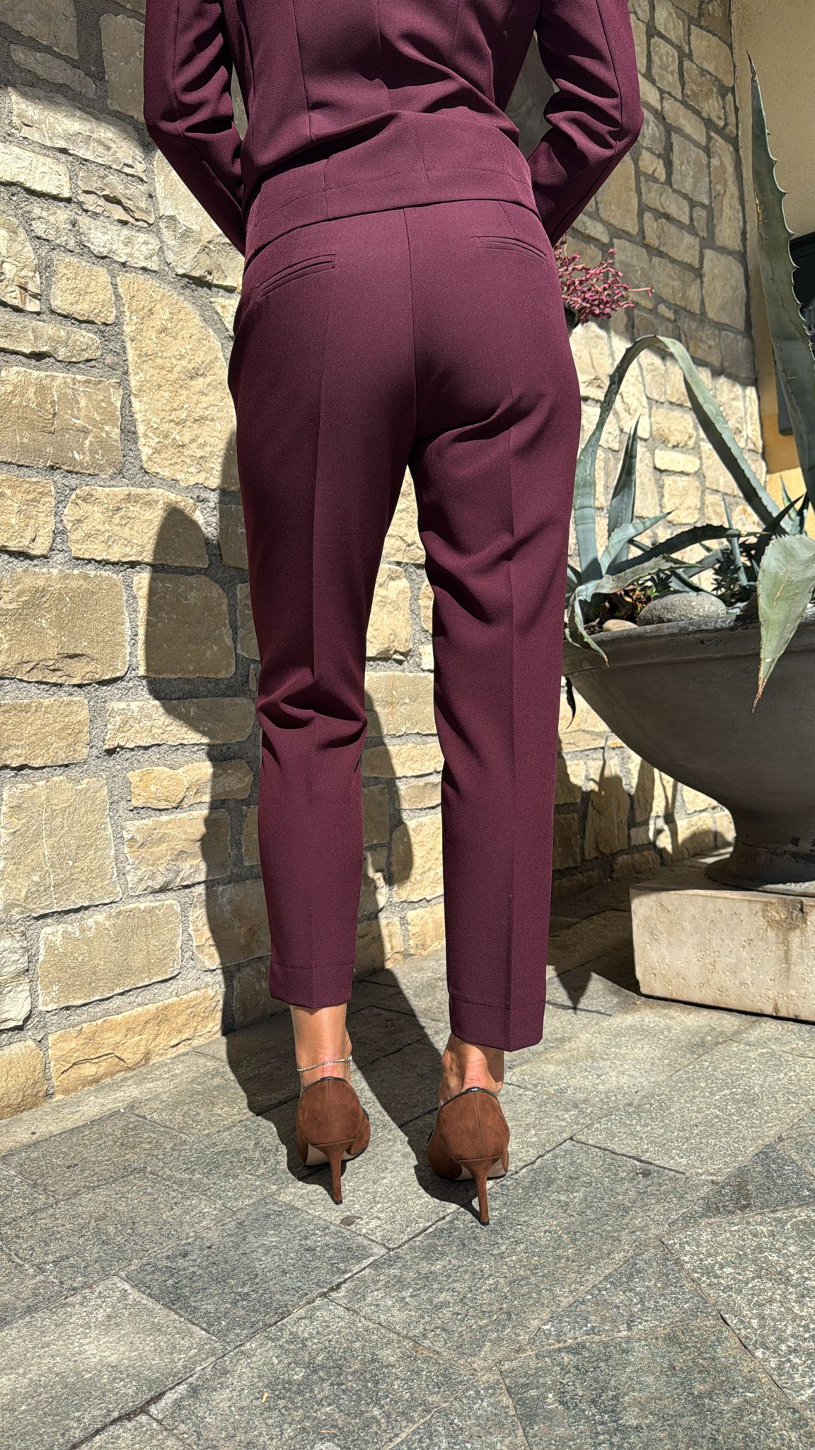 PANTALONE BASIC BORDEAUX