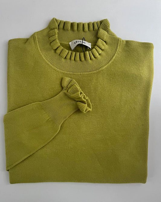 MAGLIONCINO VOLANT PISTACCHIO