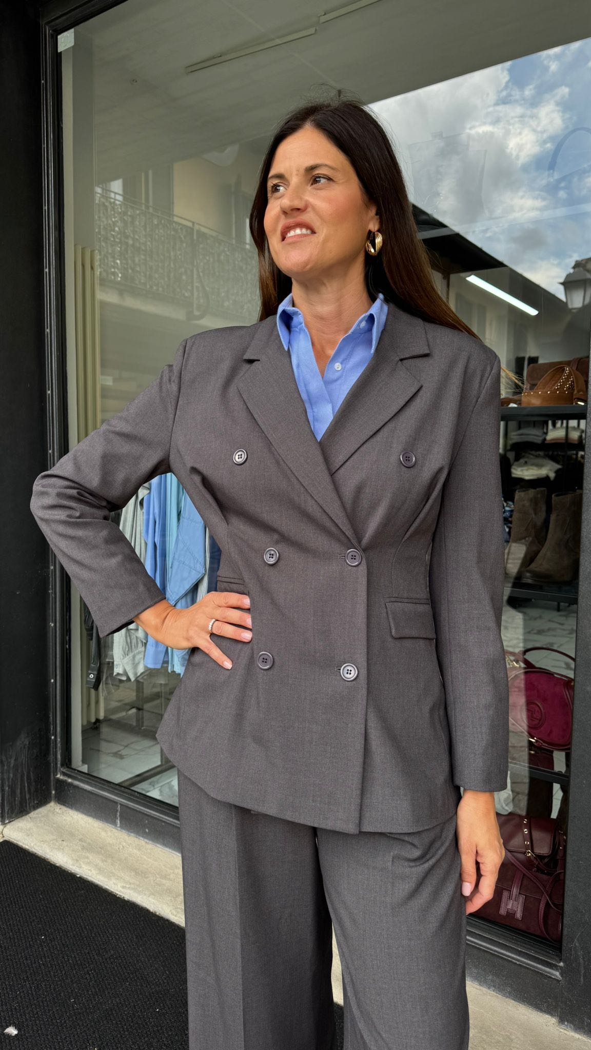 GIACCA AVVITATA GRIGIA