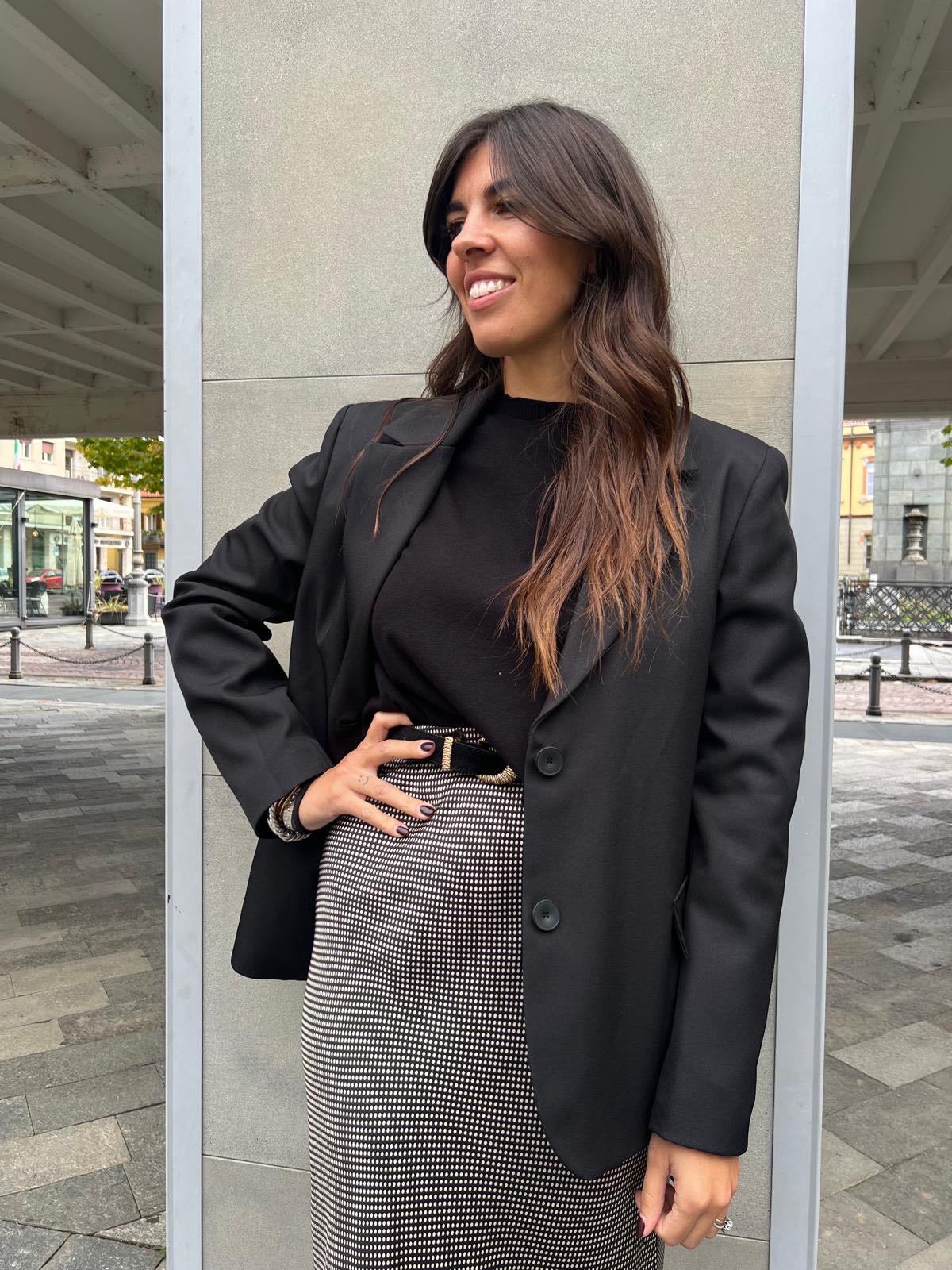 GIACCA FODERATA MONOPETTO NERA