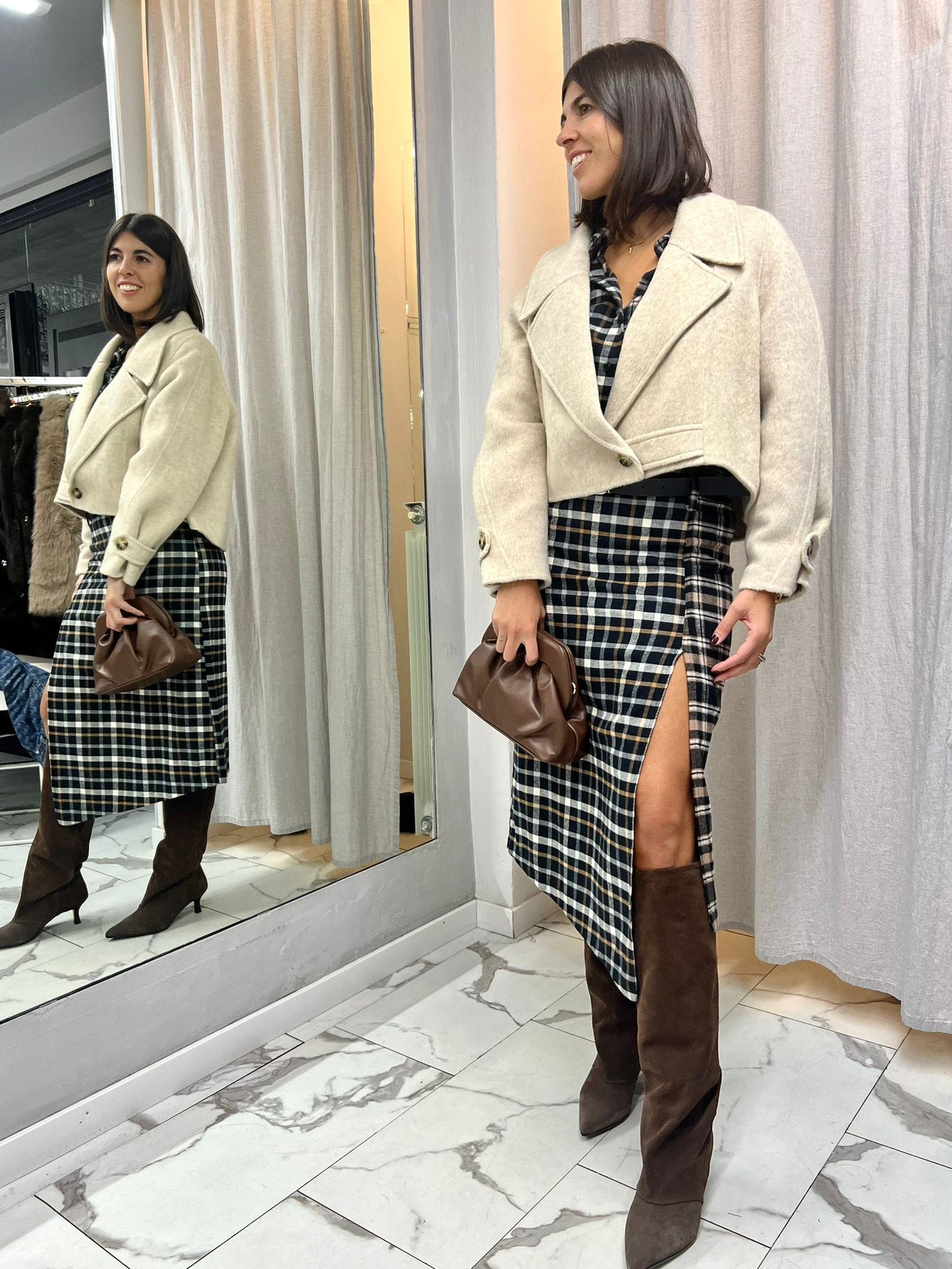 GIACCA HAND MADE MODELLO TRENCH SABBIA