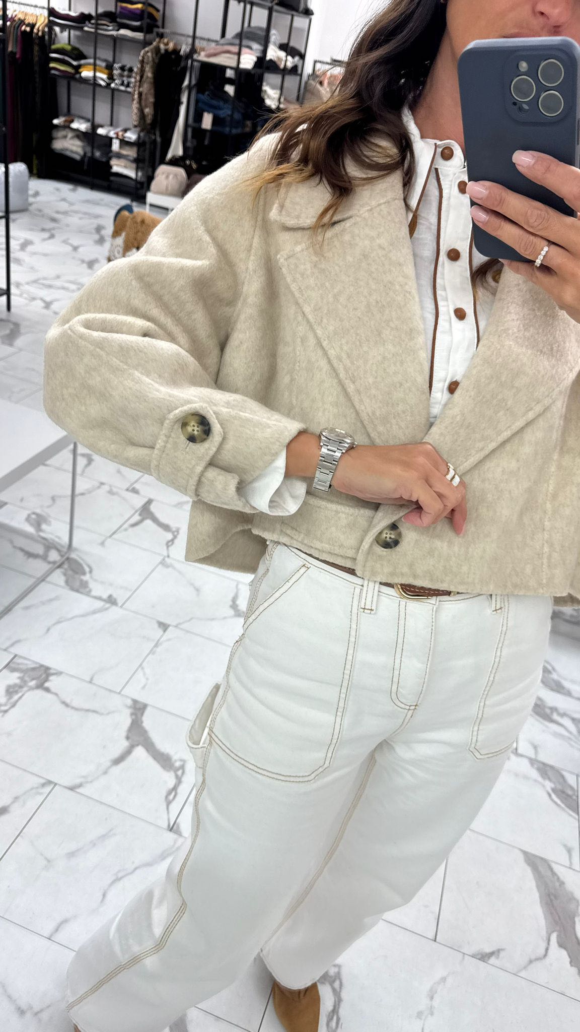 GIACCA HAND MADE MODELLO TRENCH SABBIA