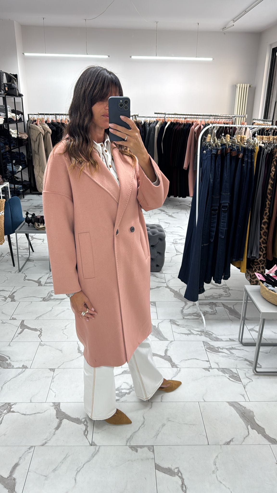 CAPPOTTO OVETTO OVERSIZED ROSA