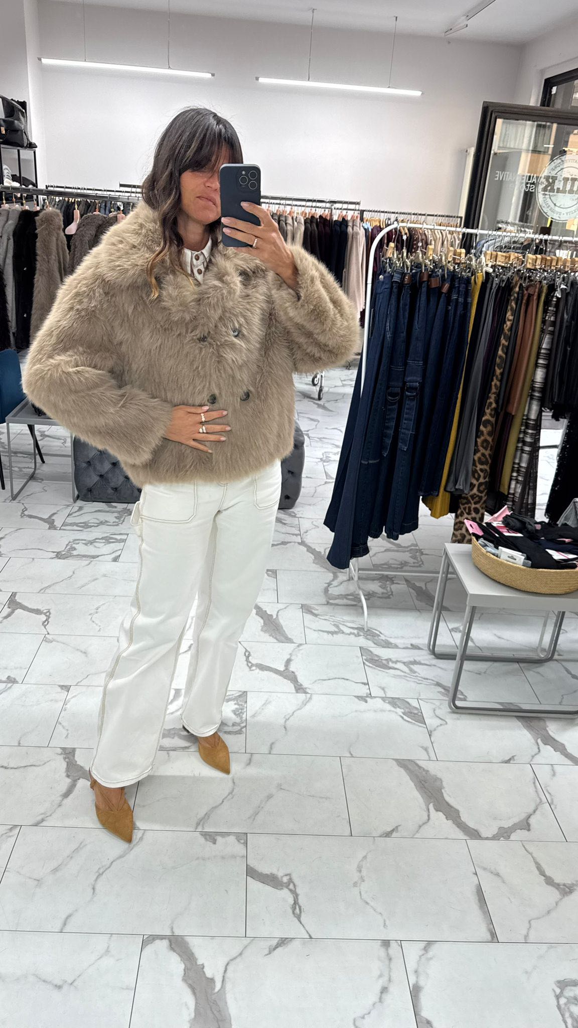 ECOPELLICCIA DOPPIOPETTO SABBIA