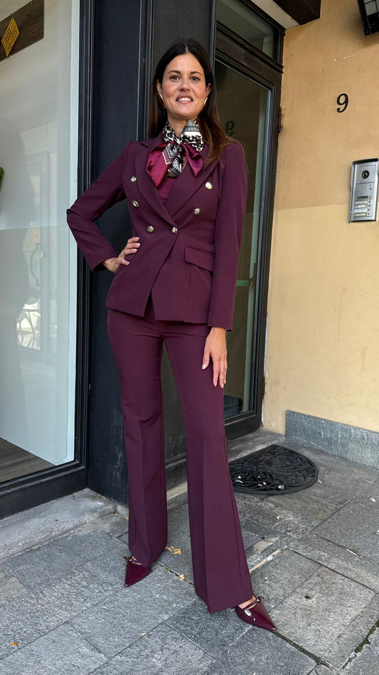 PANTALONE TULIPANO BORDEAUX