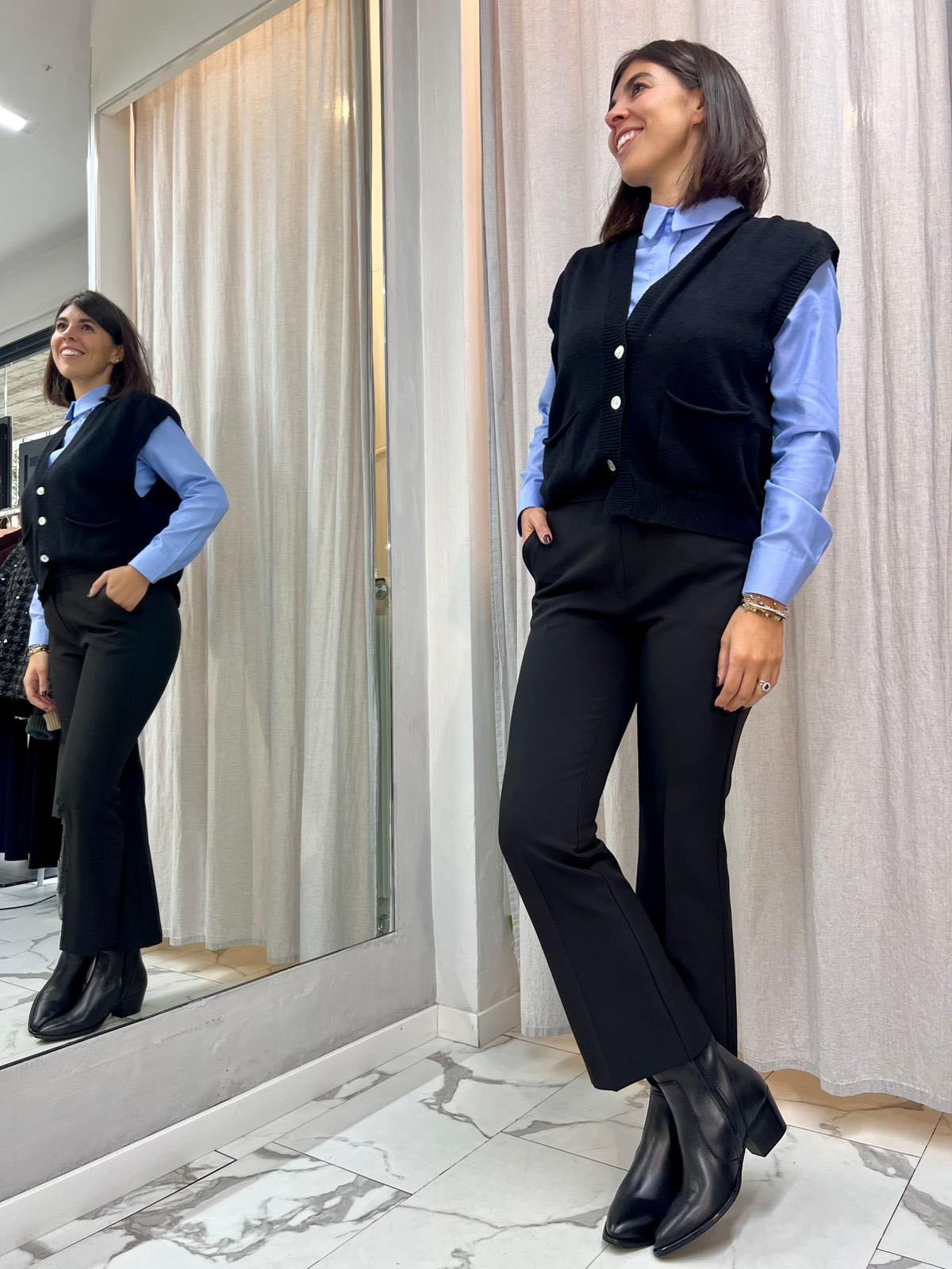 PANTALONE TROMBETTA NERO