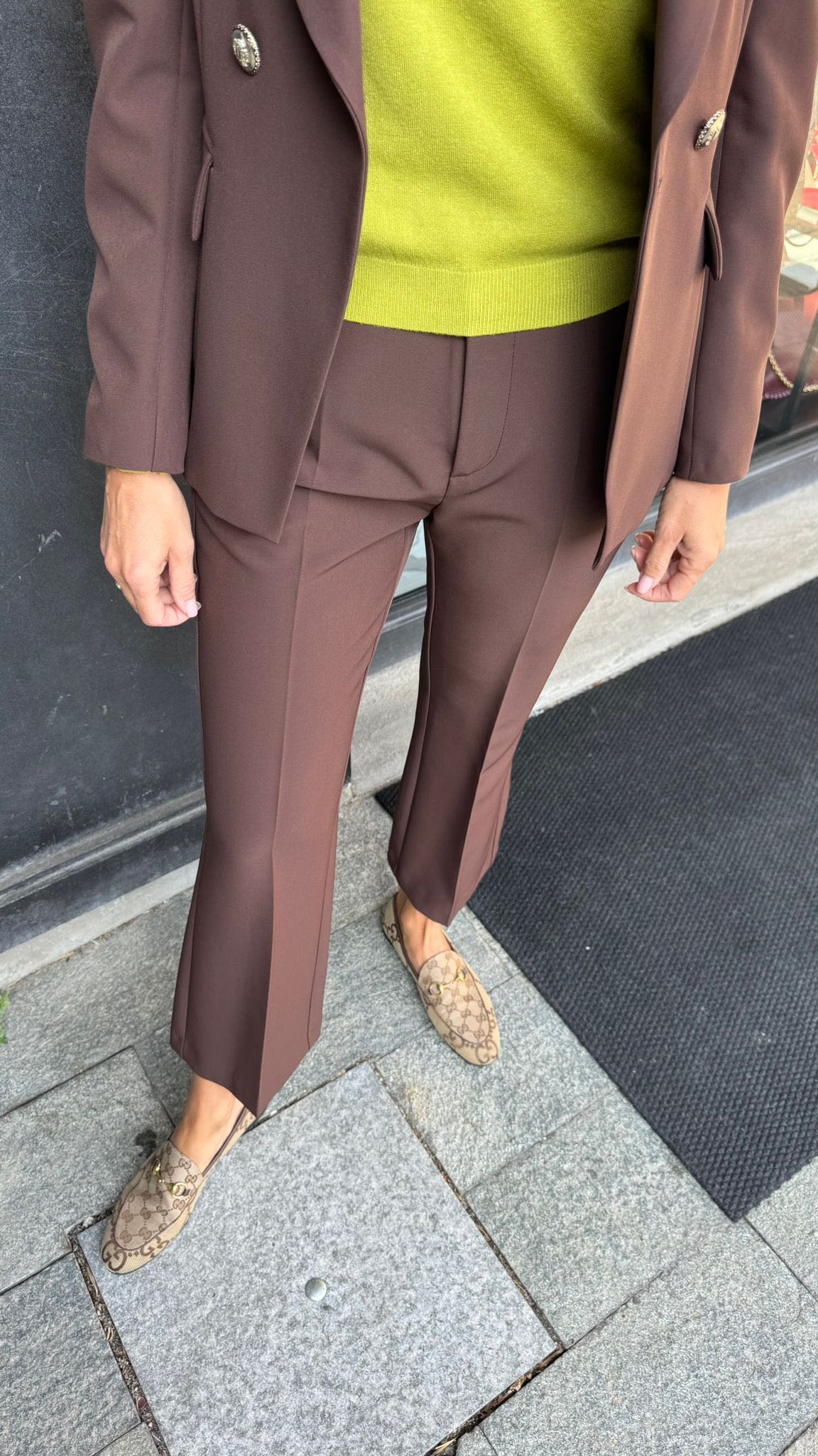 PANTALONE TROMBETTA CIOCCOLATO