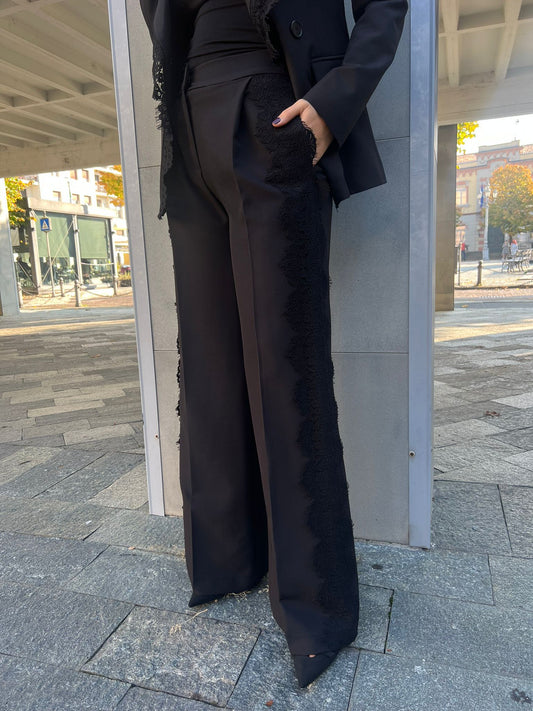 PANTALONE PALAZZO PIZZO