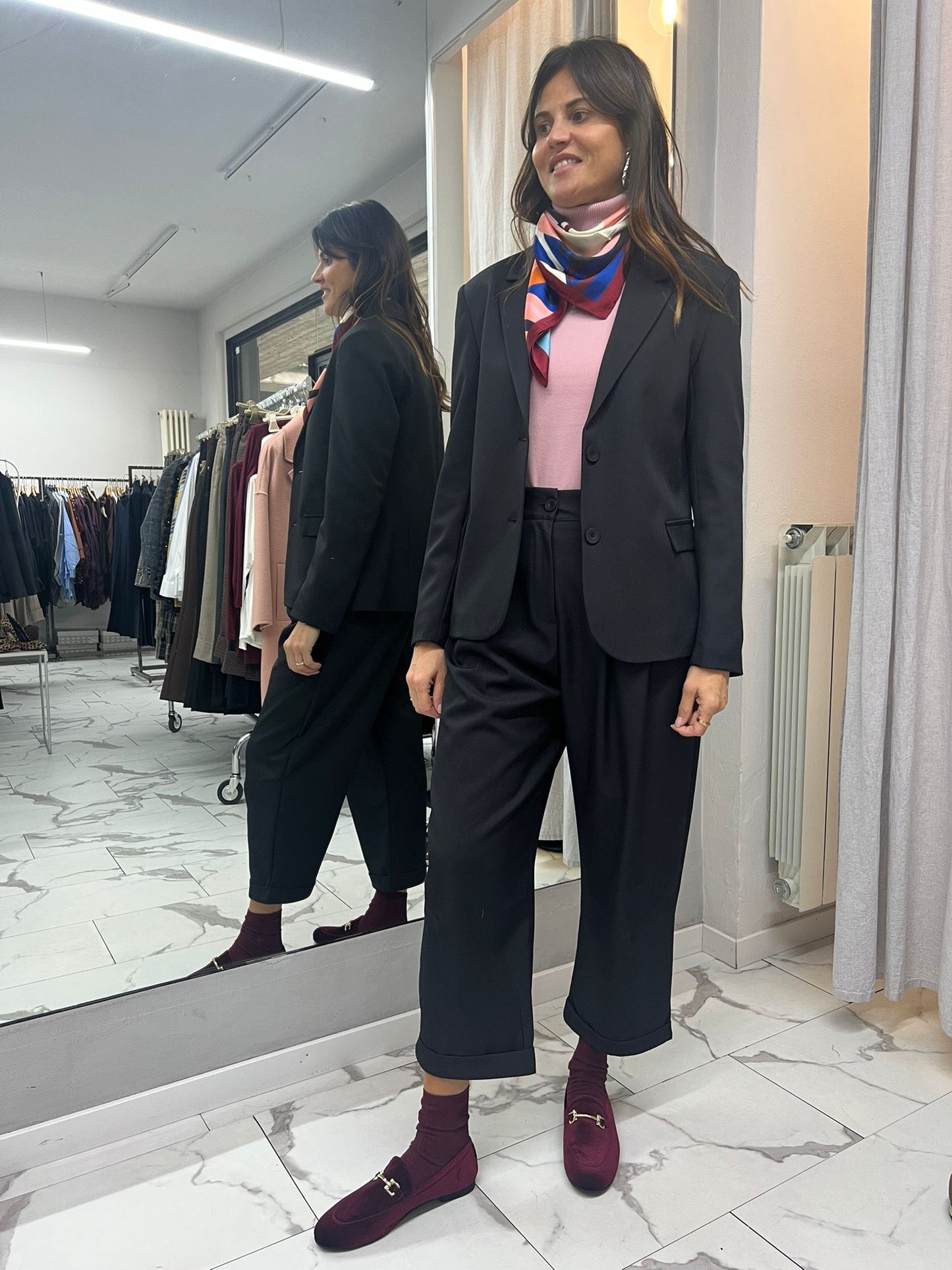 PANTALONE CARROT NERO