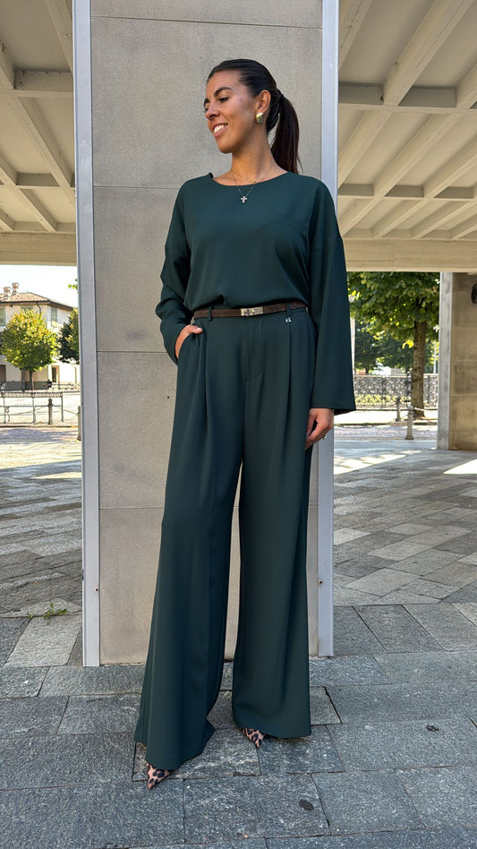 PANTALONE TERRY VERDE BOTTIGLIA