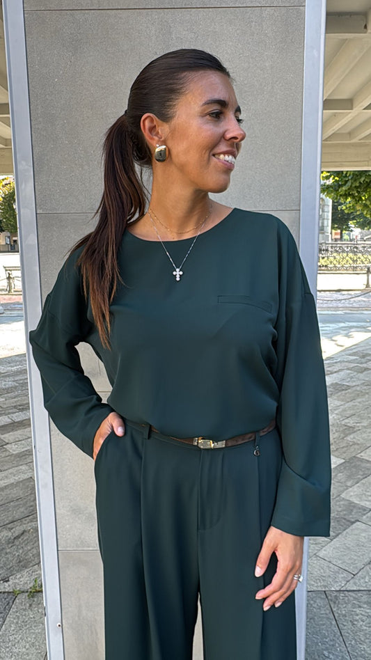 MAGLIA TERRY VERDE BOTTIGLIA