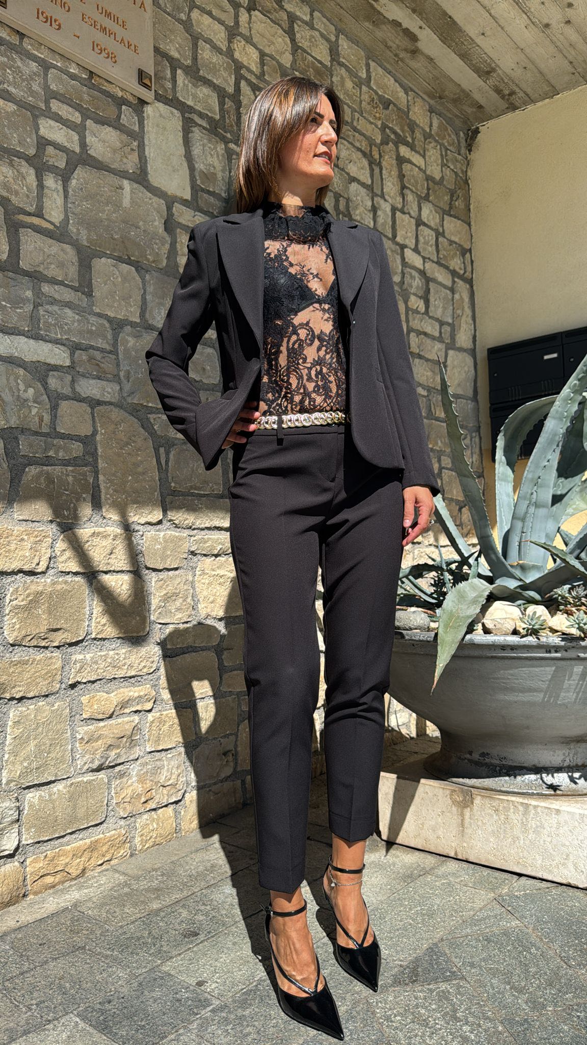 PANTALONE BASIC NERO