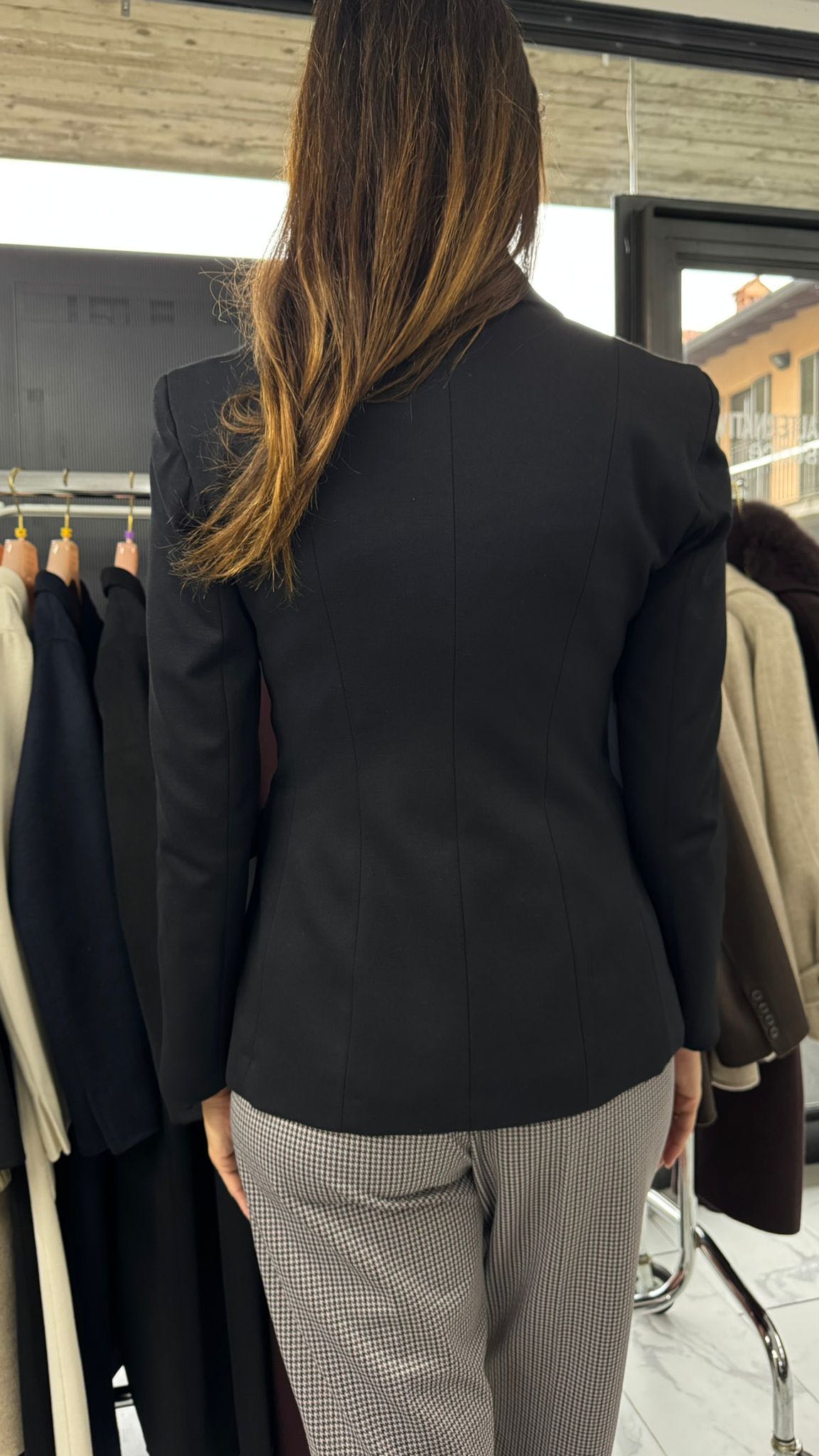 GIACCA PUNTO MILANO NERA