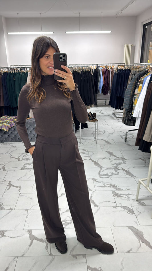 MAGLIONCINO ROUGE BOTTONCINI MORO