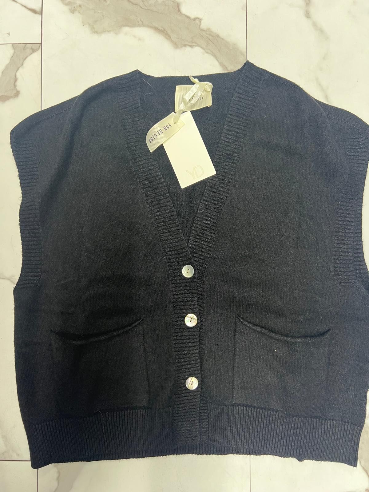 GILET BOTTONI NERO