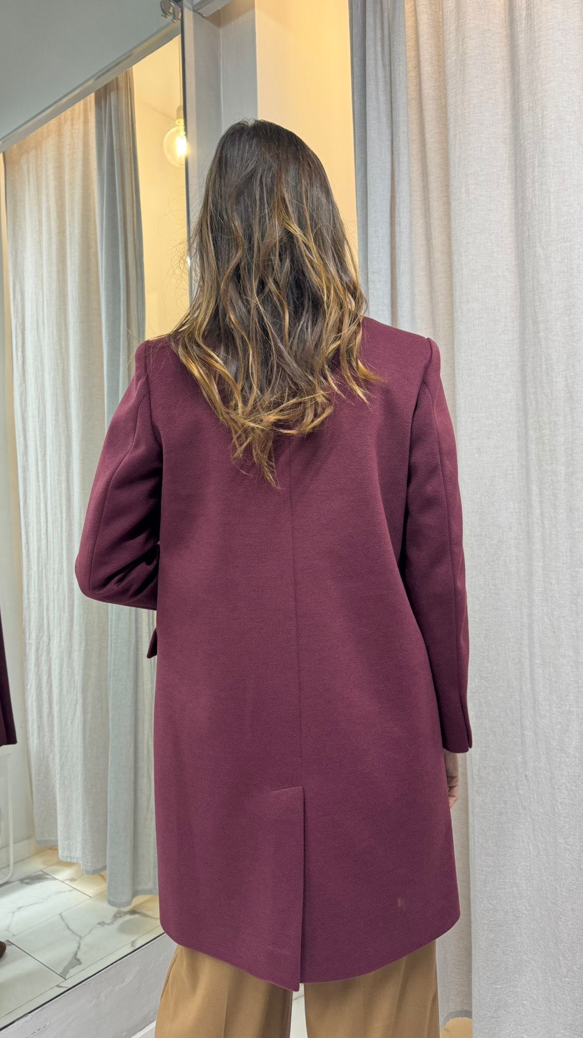CAPPOTTO BASIC VERDE BORDEAUX