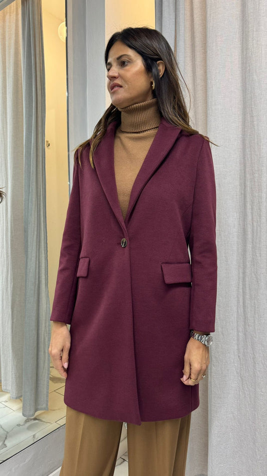 CAPPOTTO BASIC VERDE BORDEAUX
